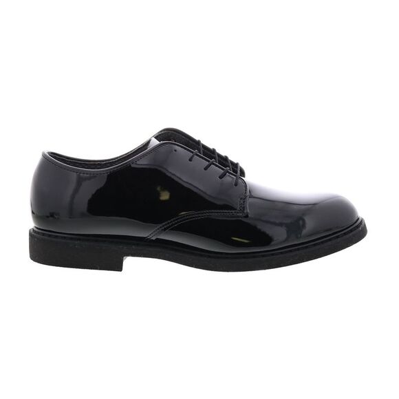 Altama Mens O2 High Gloss Oxford Black Shoes (NWT) - Picture 1 of 7